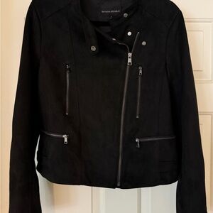 Banana Republic Women's Black Vegan Suede Jacket